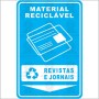 Material reciclável - Revistas e jornais 